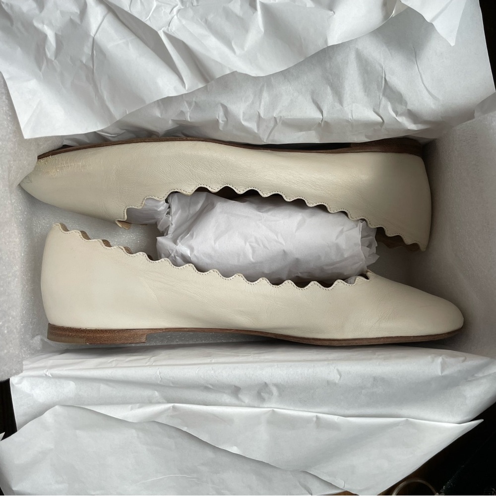 Chloe ballet flats 37 white